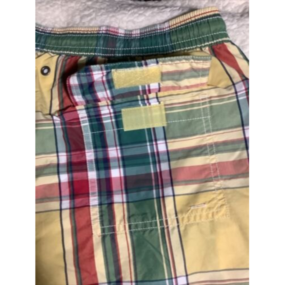 SOLD* POLO RALPH LAUREN PLAID SWIM SHORTS TRUNKS | SWIMWEAR BEACH | Size X-L - Picture 10 of 10
